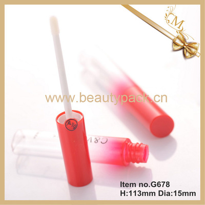 供應漸變噴鍍時尚簡約唇彩管G678 優(yōu)質化妝品包裝解決方案